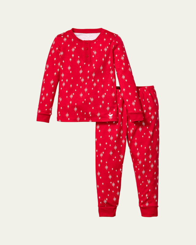 Boy's Starry Night Printed Pajama Set, Size 2-14